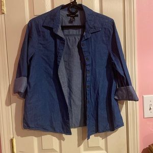 Denim button up